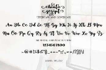 Chinta Script font