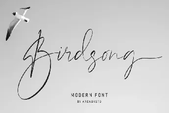 Birdsong font