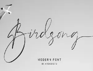 Birdsong font