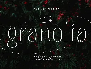 Granolia font