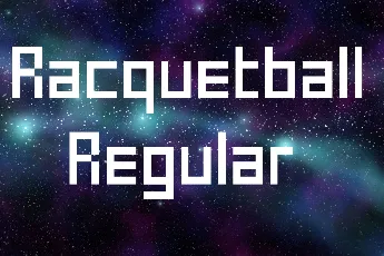 Racquetball font