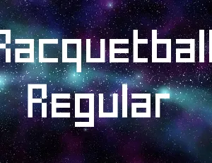 Racquetball font