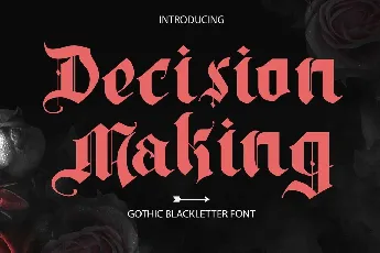 Decision Making font