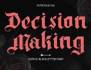 Decision Making font