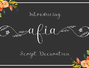 Afia Script font