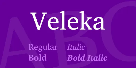 Veleka font