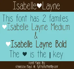 Isabelle Layne font