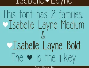 Isabelle Layne font