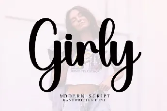 Girly Script font