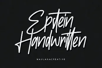 Epstein Handwritten font