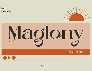 Maglony font