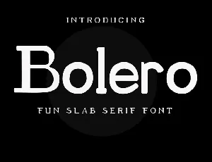 Bolero font