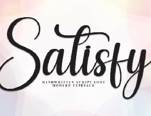 Satisfy Calligraphy font