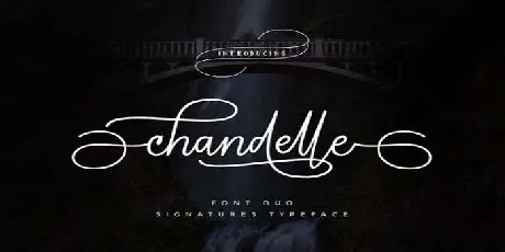 Chandelle Display font