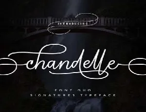 Chandelle Display font