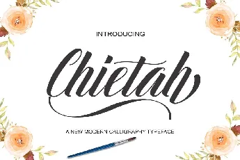 Chietah Calligraphy font