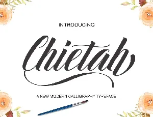 Chietah Calligraphy font