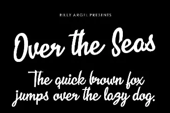 Over the Seas font