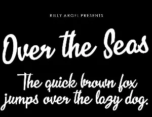 Over the Seas font