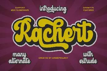 Rachert font