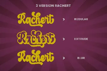 Rachert font