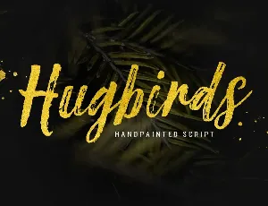 Hugbirds font