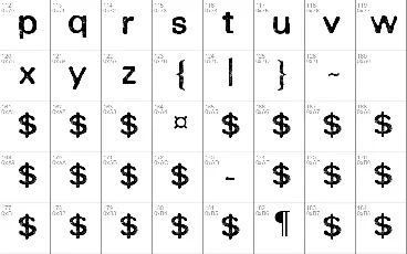 Rounded Eroded font