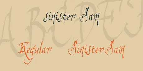 sinister Sam font