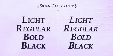 Silian Calligraphy font