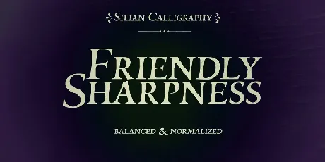 Silian Calligraphy font