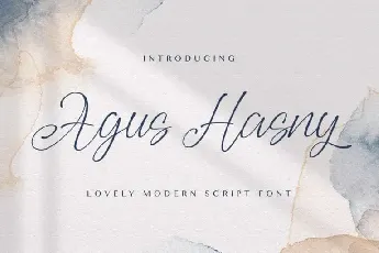 Agus Hasny Calligraphy font