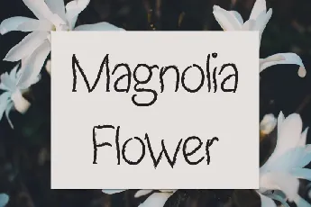 Magnolia Flower Script font