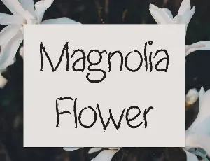 Magnolia Flower Script font