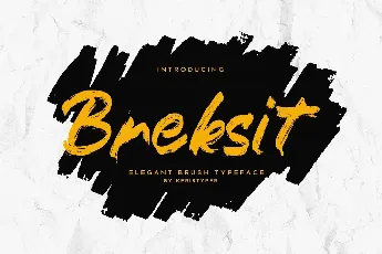 Breksit Brush font