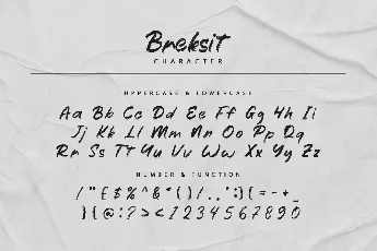 Breksit Brush font