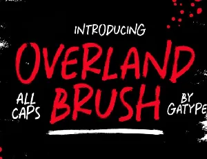 Overland Brush font