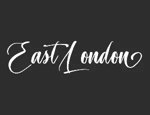 East London Demo font