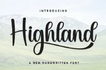 Highland Script Typeface font