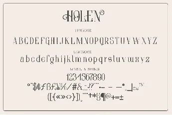 Holen font