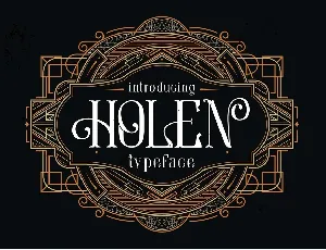 Holen font