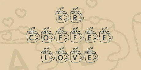 KR Coffee Love font