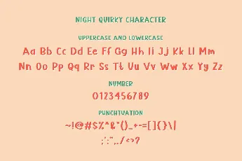 Night Quirky font