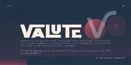 Valute font