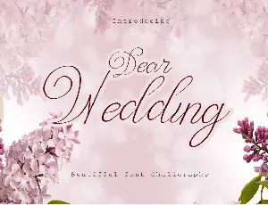 Dear Wedding font