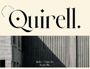 Quirell font