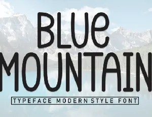 Blue Mountain Display font