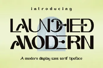 Launched Modern font