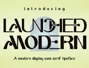 Launched Modern font