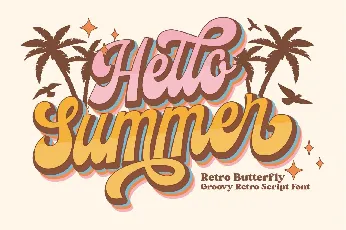 Retro Butterfly font