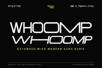 Whoomp font